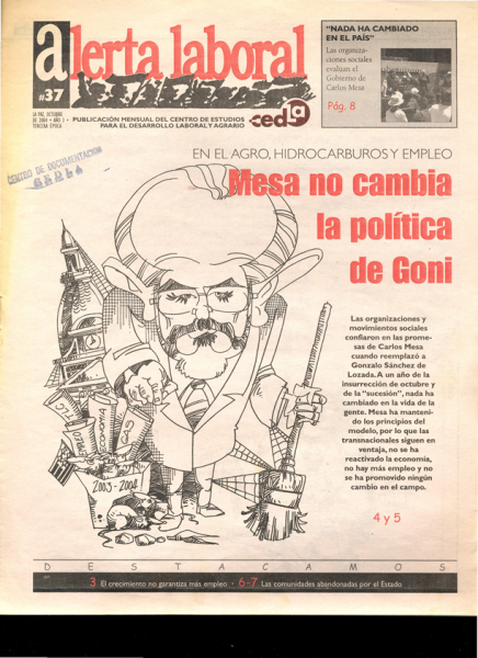 Alerta Laboral 37: Mesa no cambia la política de Goni